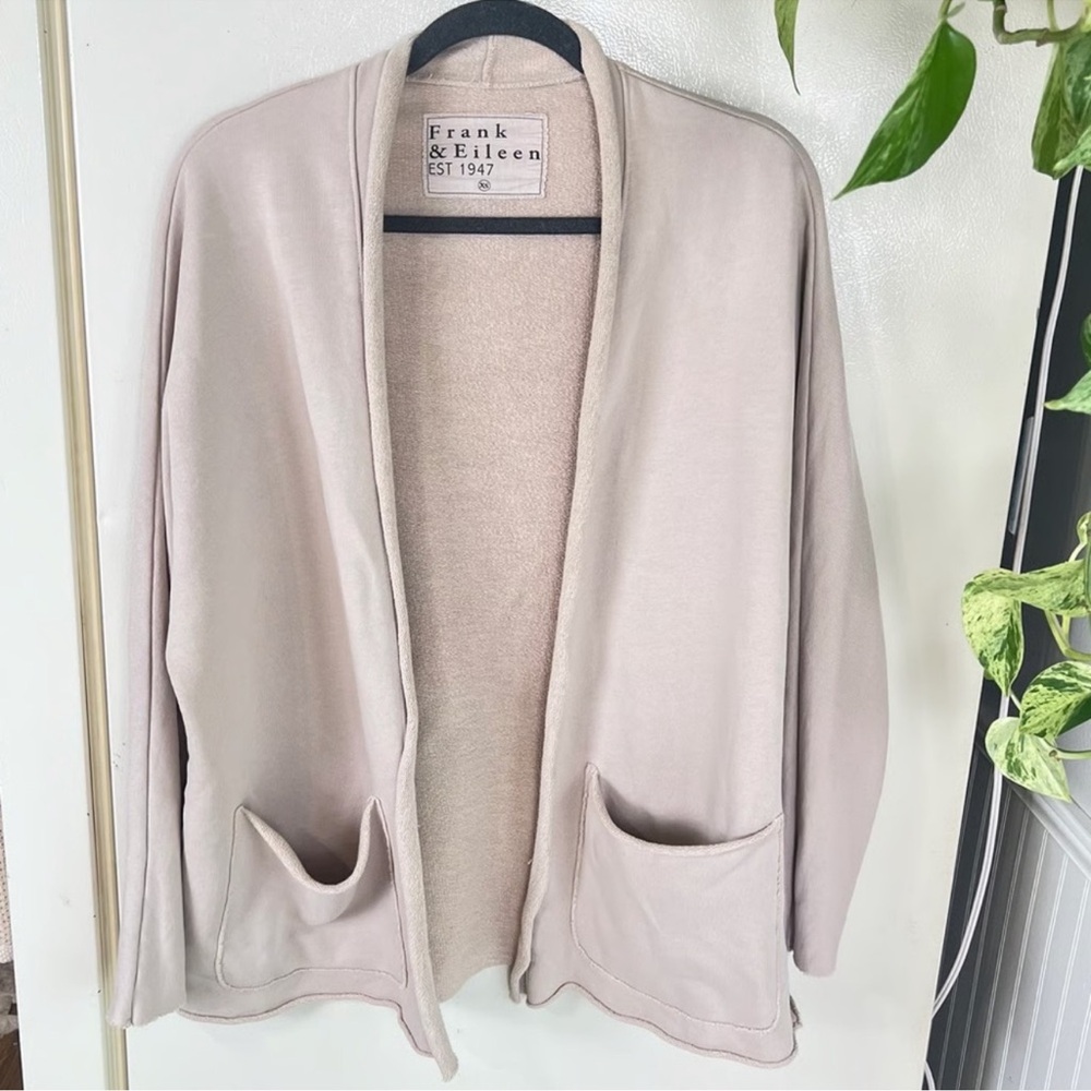 Frank & Eileen Triple Fleece Oat Cadigan With Large Pockets, 
Size: XS
$198 $258